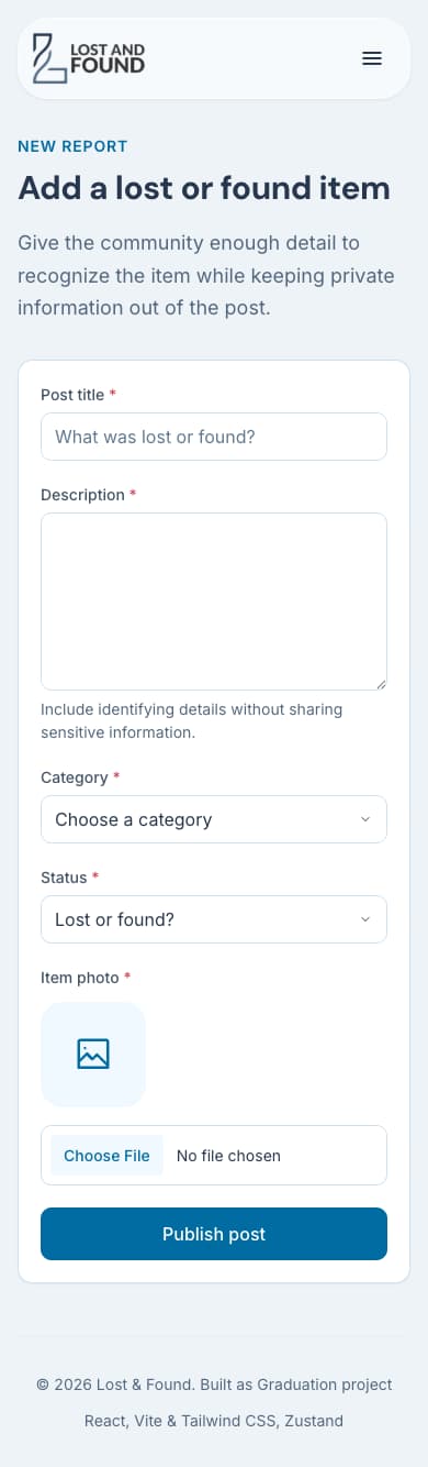 Add report: mobile