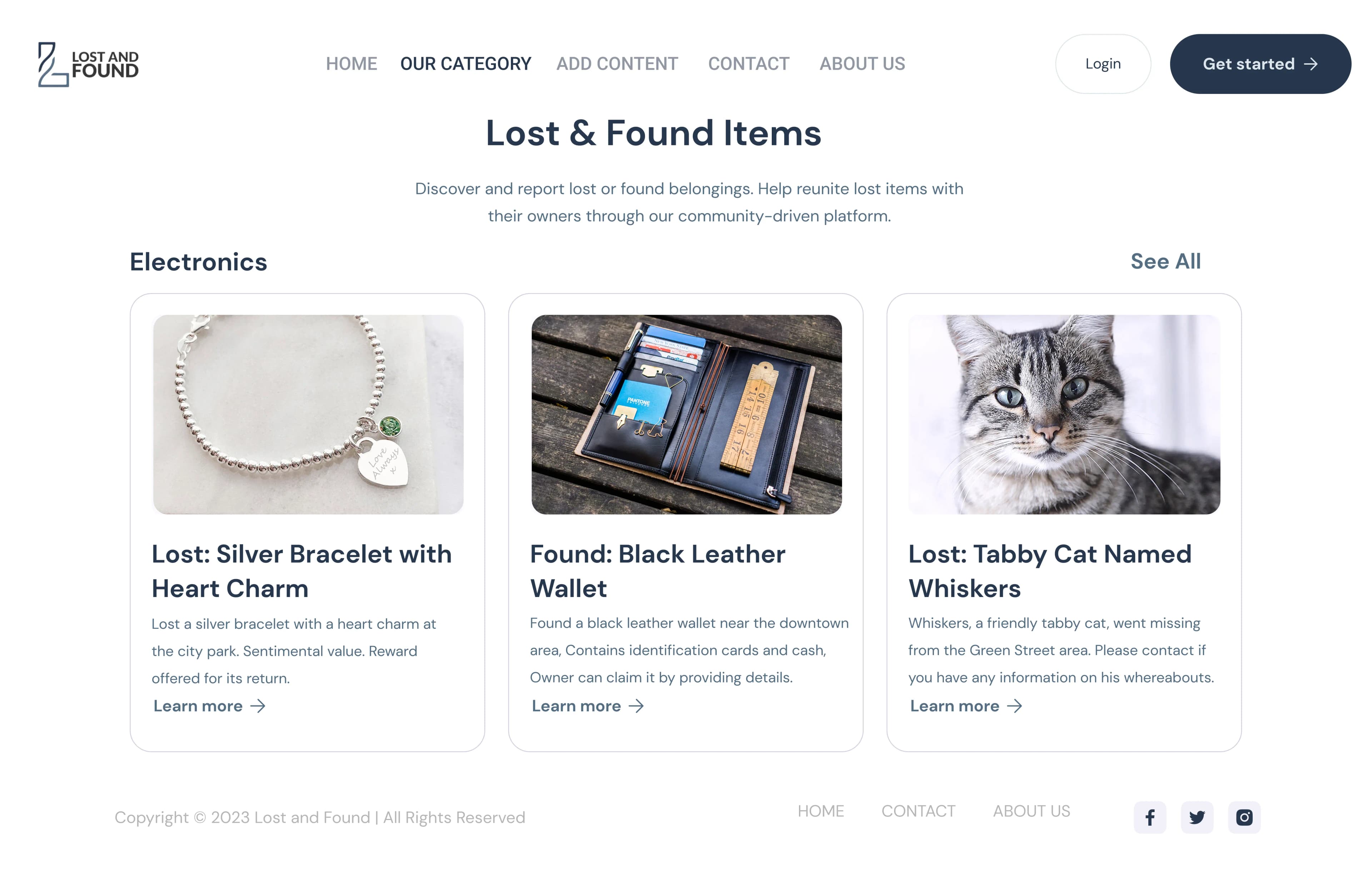 Browse — Lost & Found items