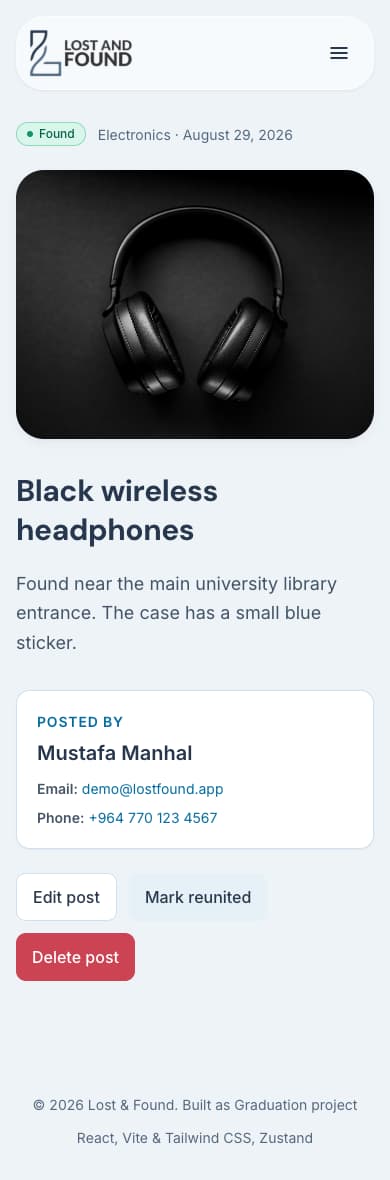 Report management: mobile