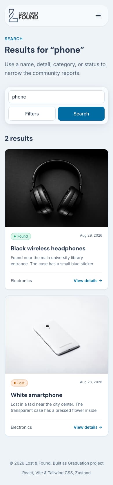 Search results: mobile