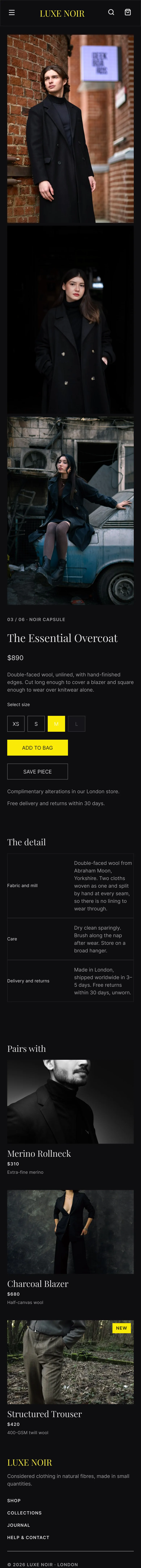 Product — mobile, media before the fold