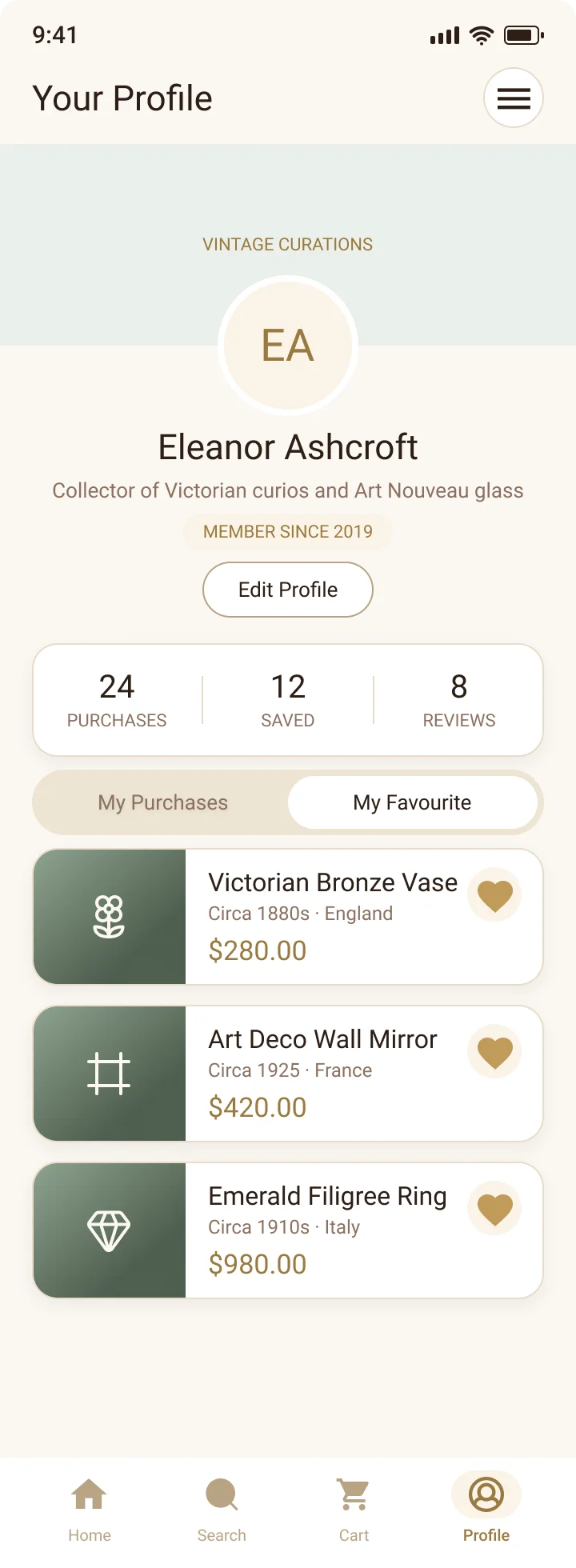 Favourites — the considered wishlist